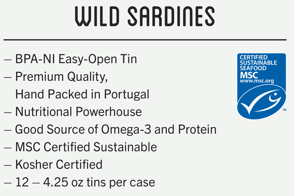 WILD SARDINES IN SPRING WATER