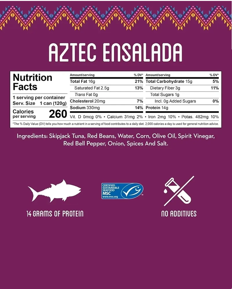Aztec Ensalada Nutrition Facts