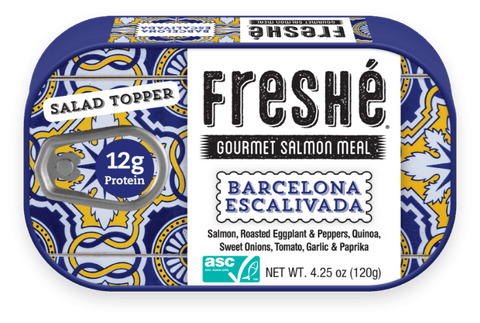 Freshe gourmet salmon meal 